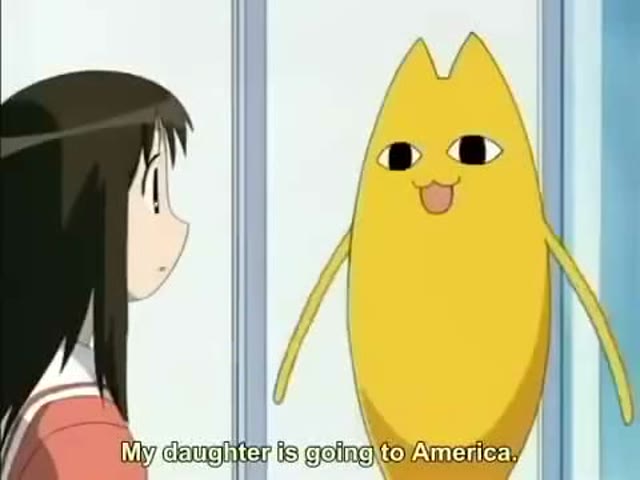 Still from the Oh My Gah scene in Azumanga Daioh