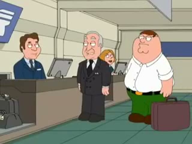 Still from the Robert Loggia scene in Family Guy