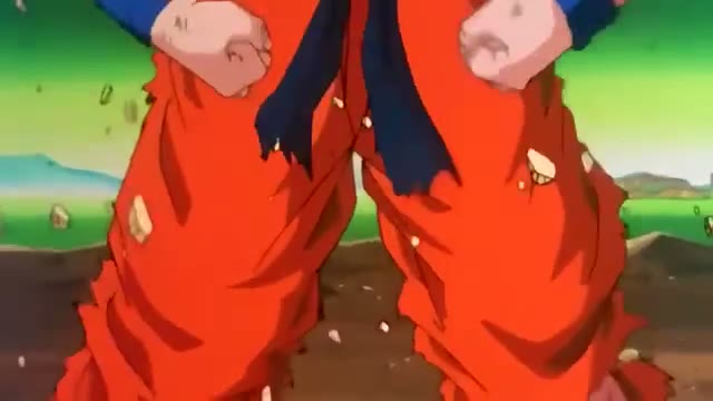 Still from Goku Super Saiyan Transformation