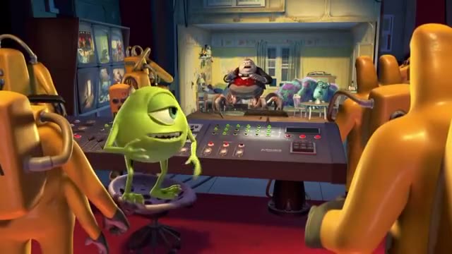 Still from the Waternoose Scandal scene in Monsters, Inc.