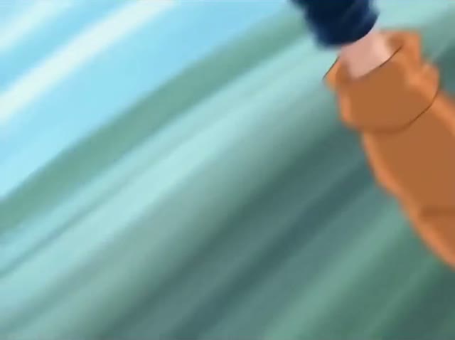 Still from the Hospital Rooftop Fight scene in Naruto