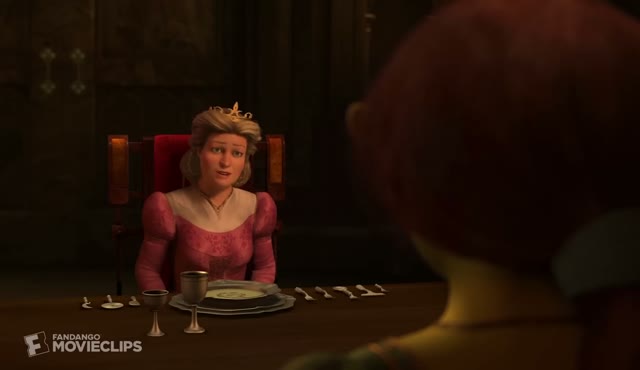 Still from the Awkward Dinner scene in Shrek
