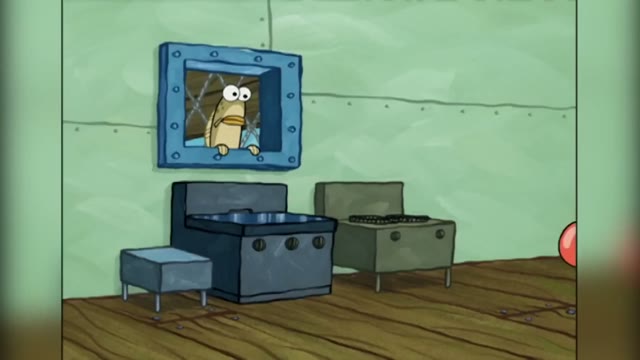 Still from the Krusty Dog scene in SpongeBob SquarePants