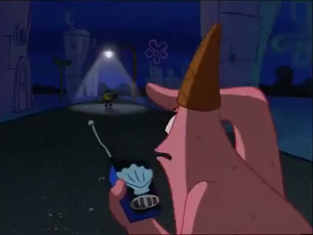 Still from He's Just Standing There Menacingly